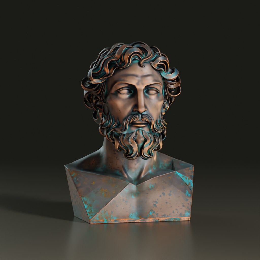 3D_Bearded_Greek_God_Sculpture_Model_Heroic_Bust