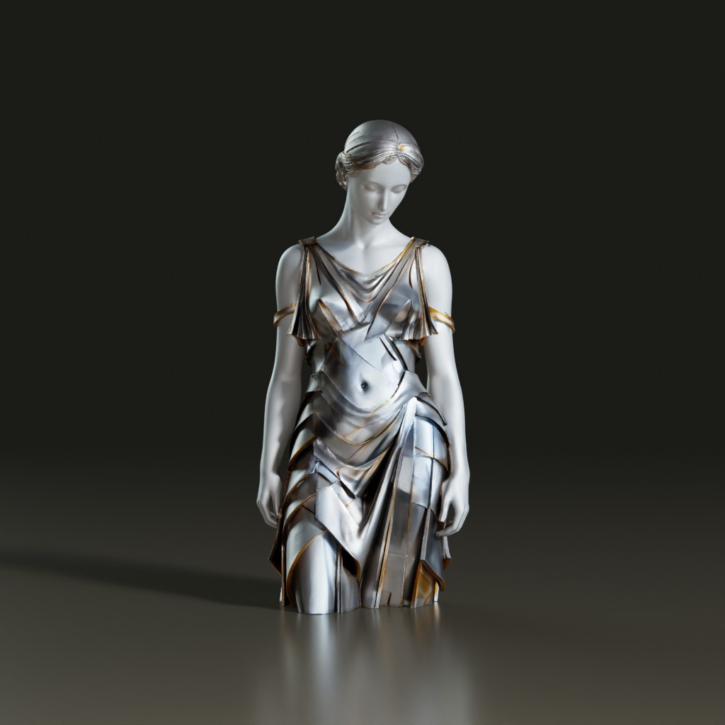 3D_Female_Sculpture_Model_Classic_Drapery_Figure