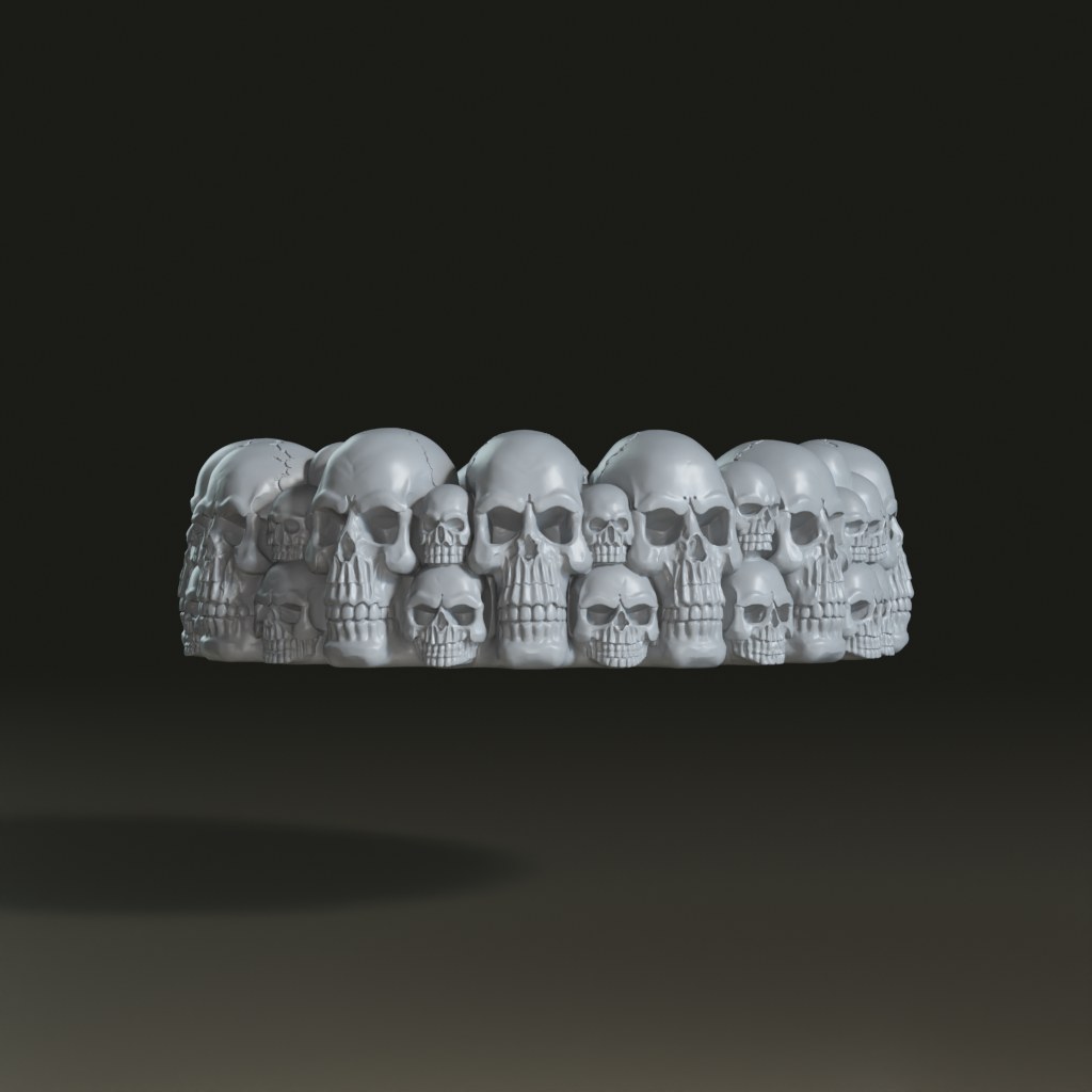 gothic-stylized-multi-skull-ashtray-3d-model