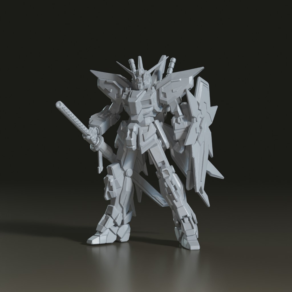 stylized-samurai-mecha-3d-model