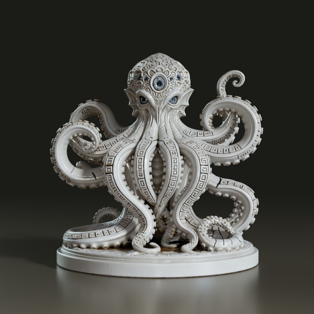 3D_Fantasy_Cthulhu_Sculpture_Mythical_Creature