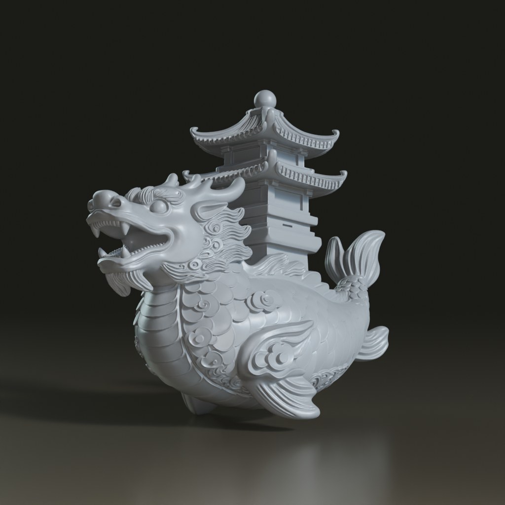 stylized-chinese-dragon-fish-pagoda-lamp-3d-model