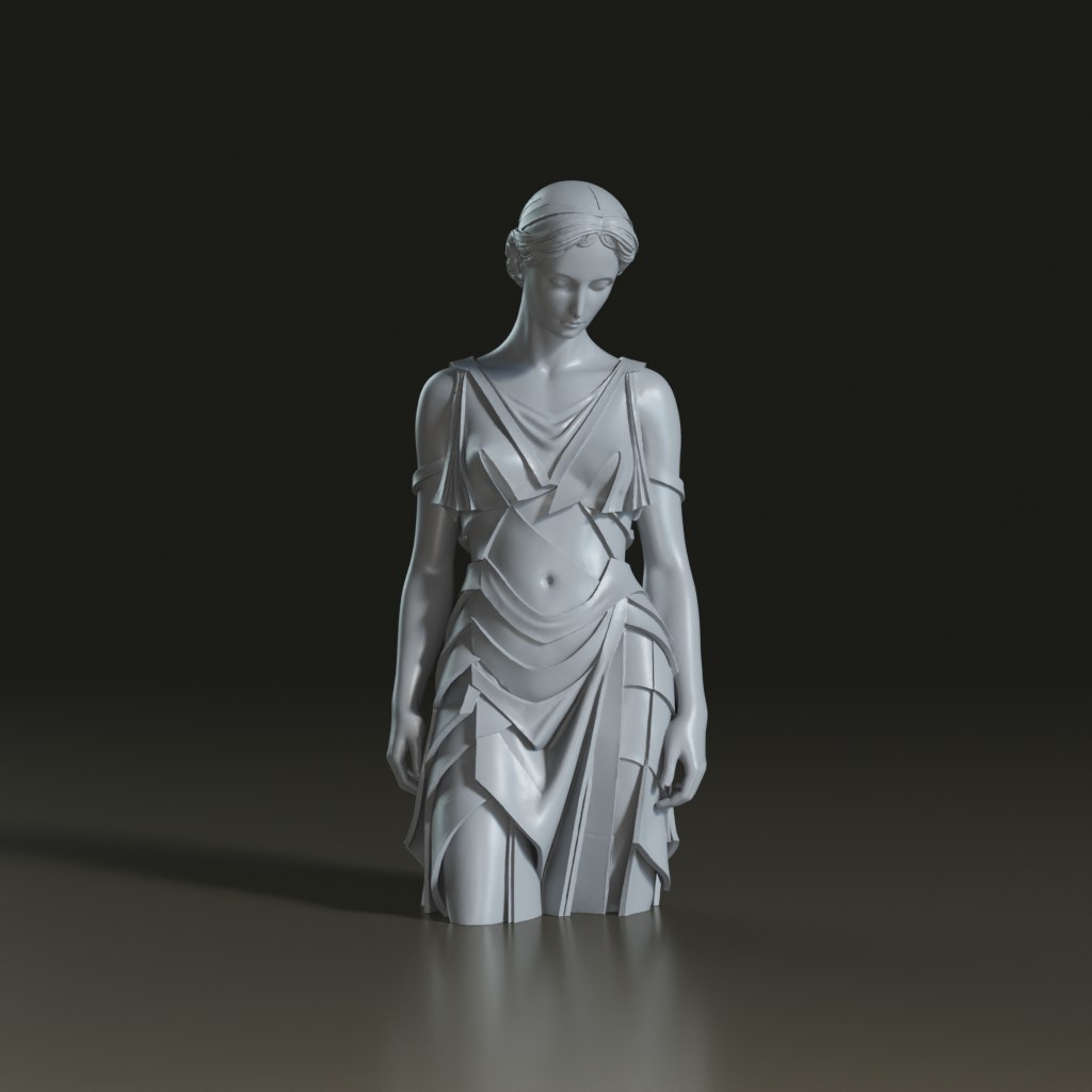 3D_Female_Sculpture_Model_Classic_Drapery_Figure