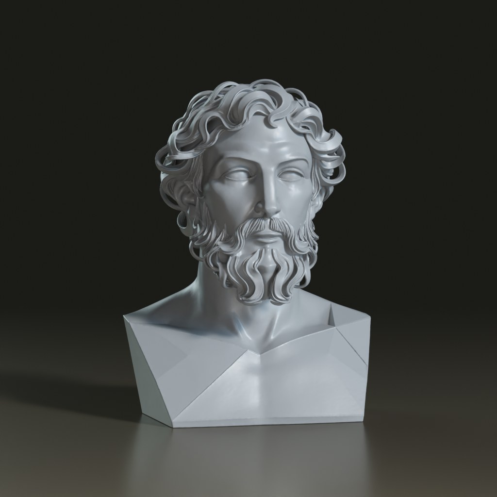 3D_Bearded_Greek_God_Sculpture_Model_Heroic_Bust