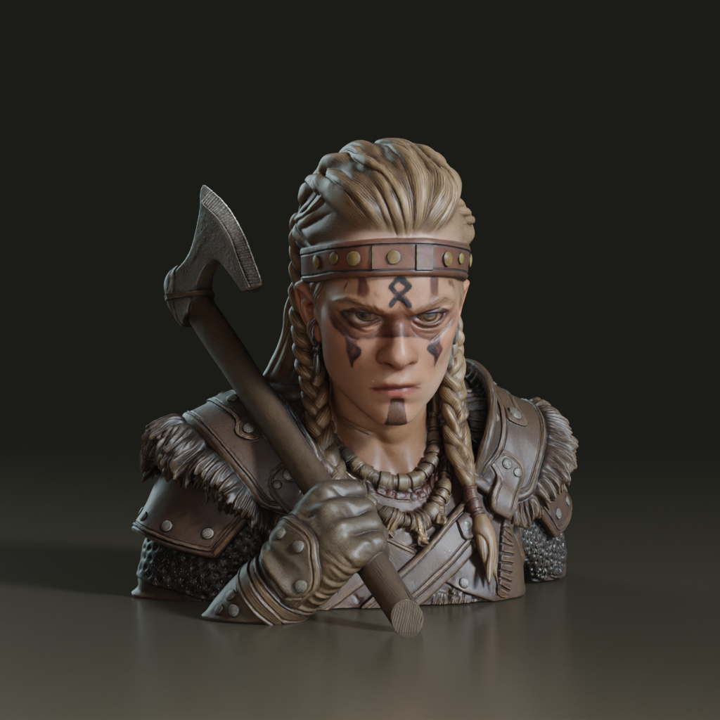 photorealistic-viking-warrior-female-3d-model