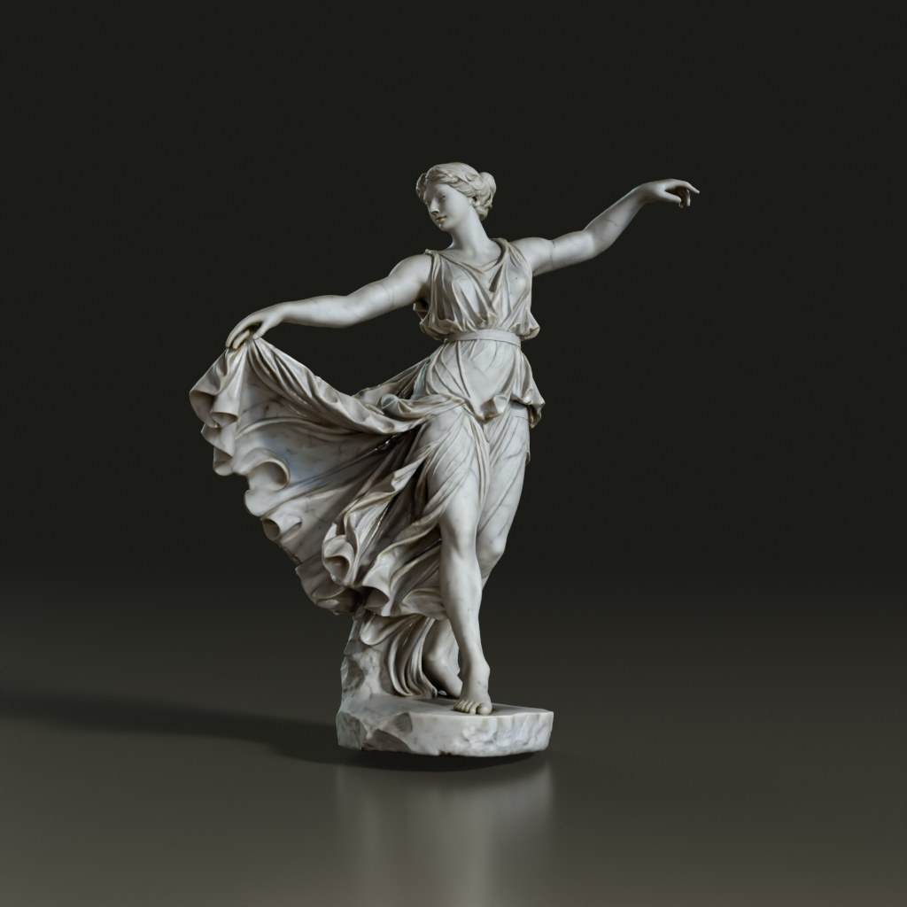 3D_Sculpture_Model_Classic_Greek_Female_Dancer