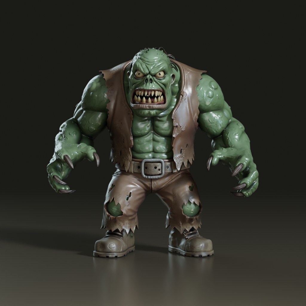 stylized-3d-cartoon-green-ogre-monster
