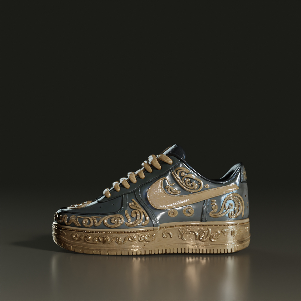 baroque-ornate-custom-nike-air-force-1-3d-model