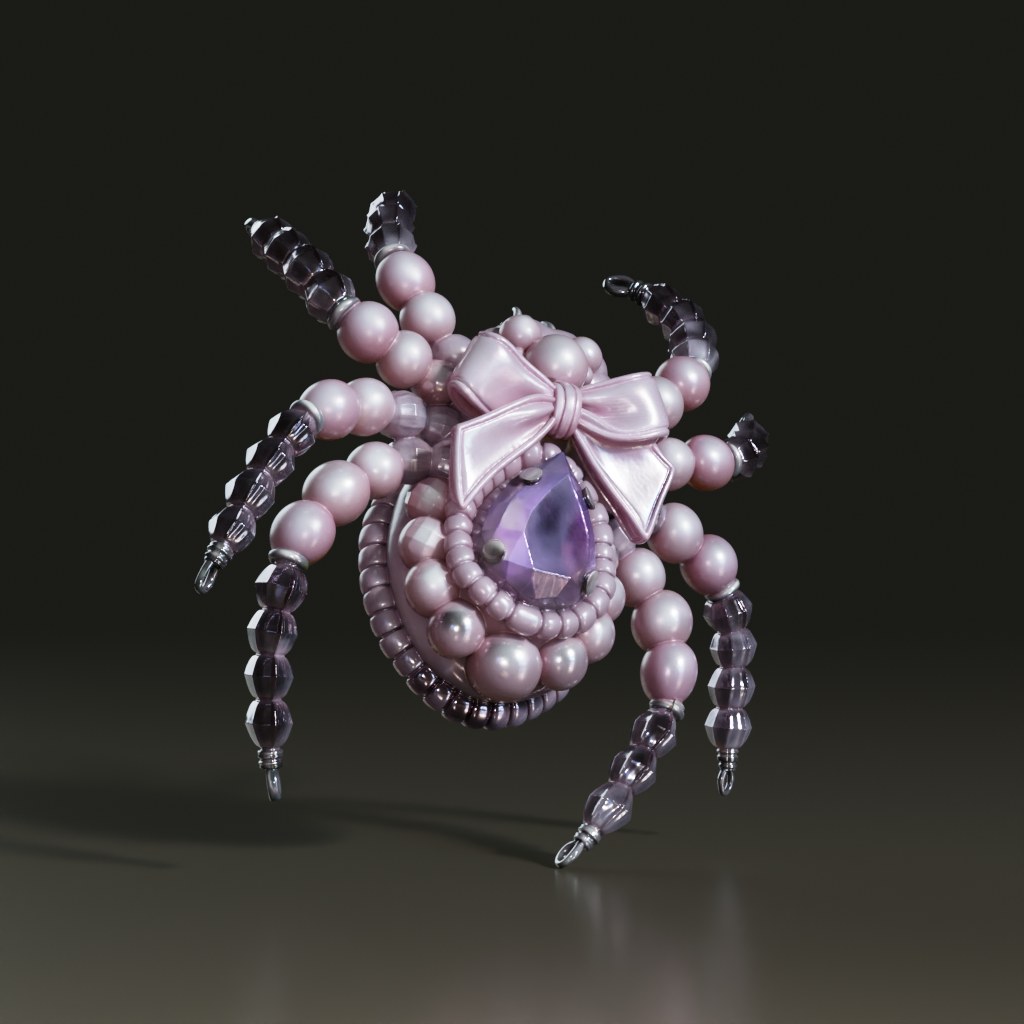 stylized-beaded-spider-brooch-3d-model