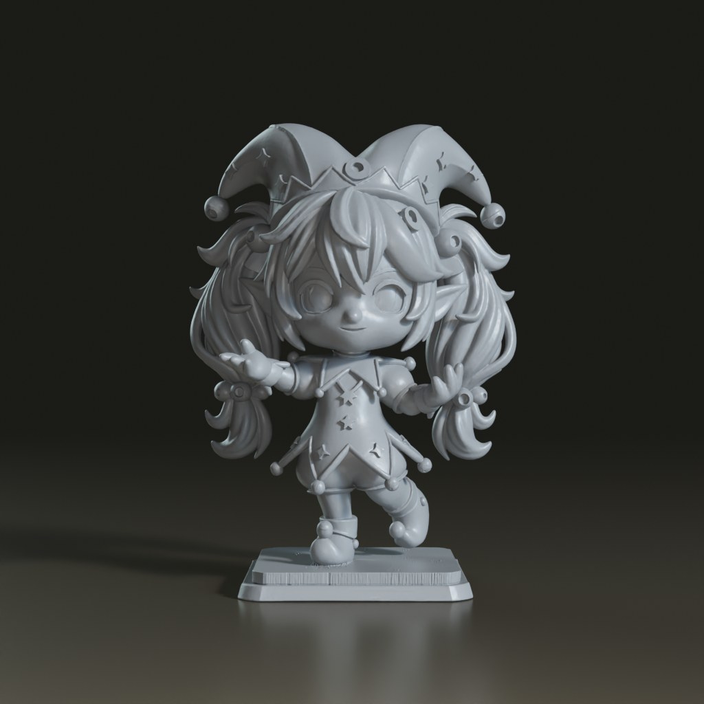 stylized-chibi-jester-elf-3d-figurine