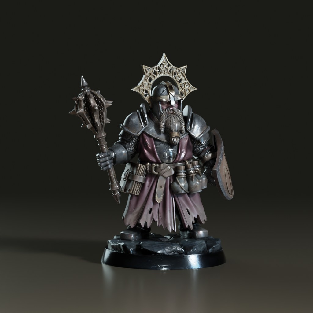 stylized-fantasy-armored-dwarven-cleric-miniature