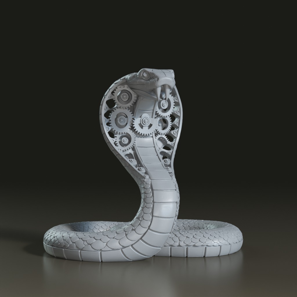 steampunk-mechanical-cobra-3d-model