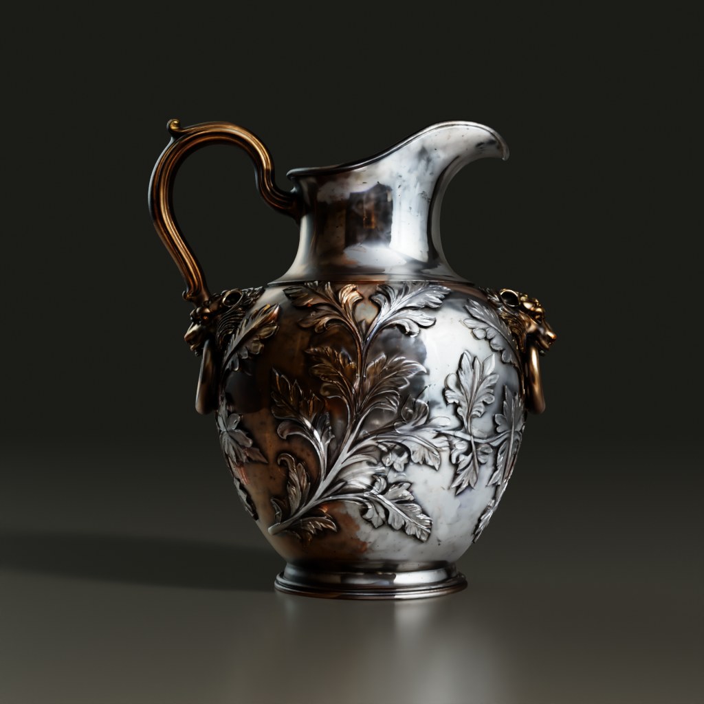 3D_Ornate_Pitcher_Sculpture_Model_Floral_Design