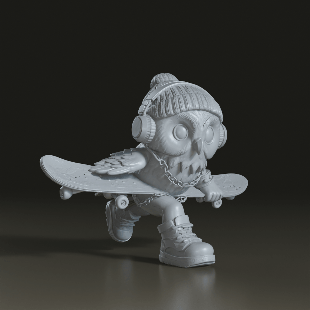 skateboarding-owl-character