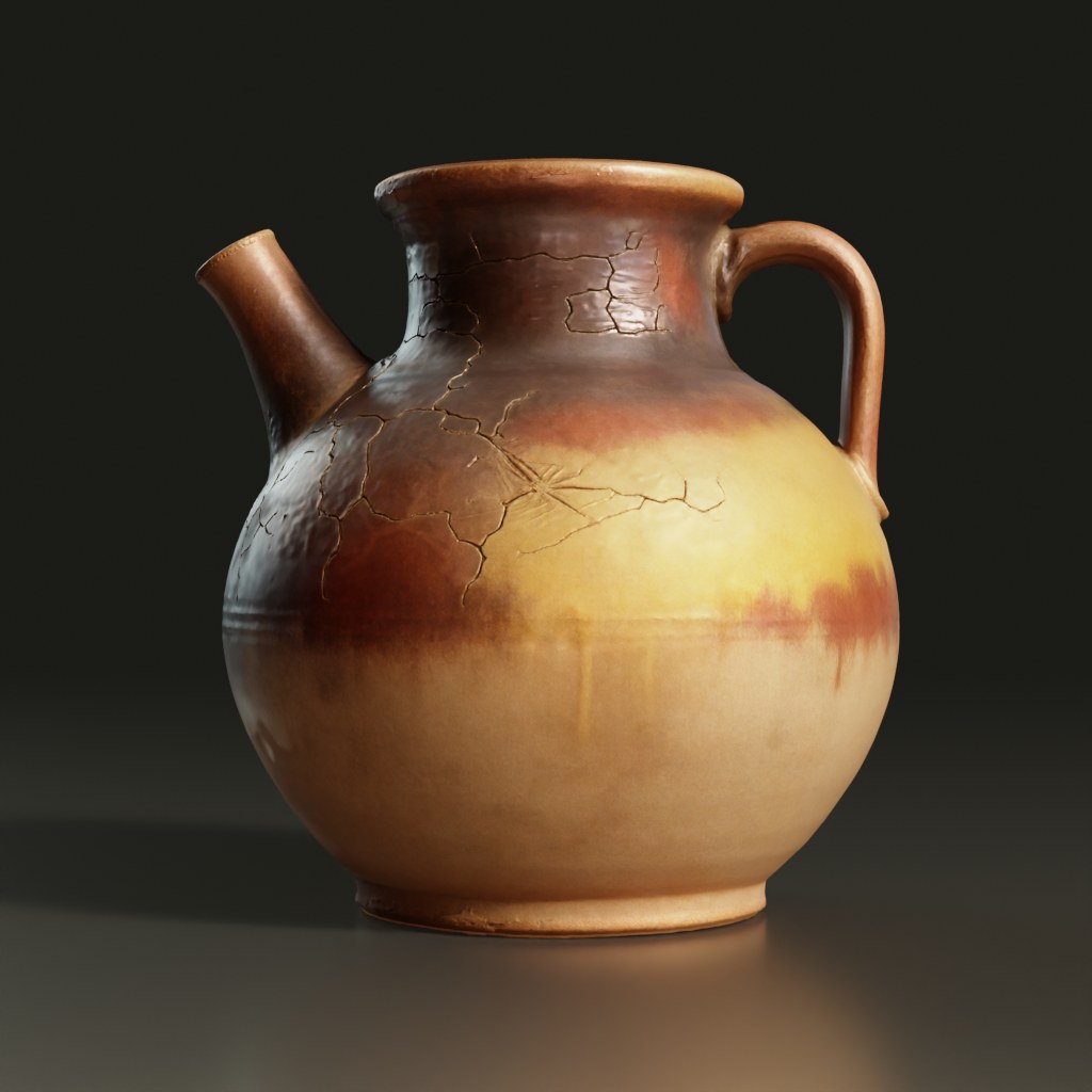 weathered-rustic-ancient-ceramic-pitcher-3d-model