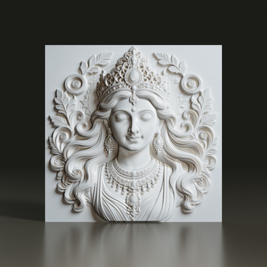 history/hindu-goddess-lakshmi-detailed-3d-bas-reli