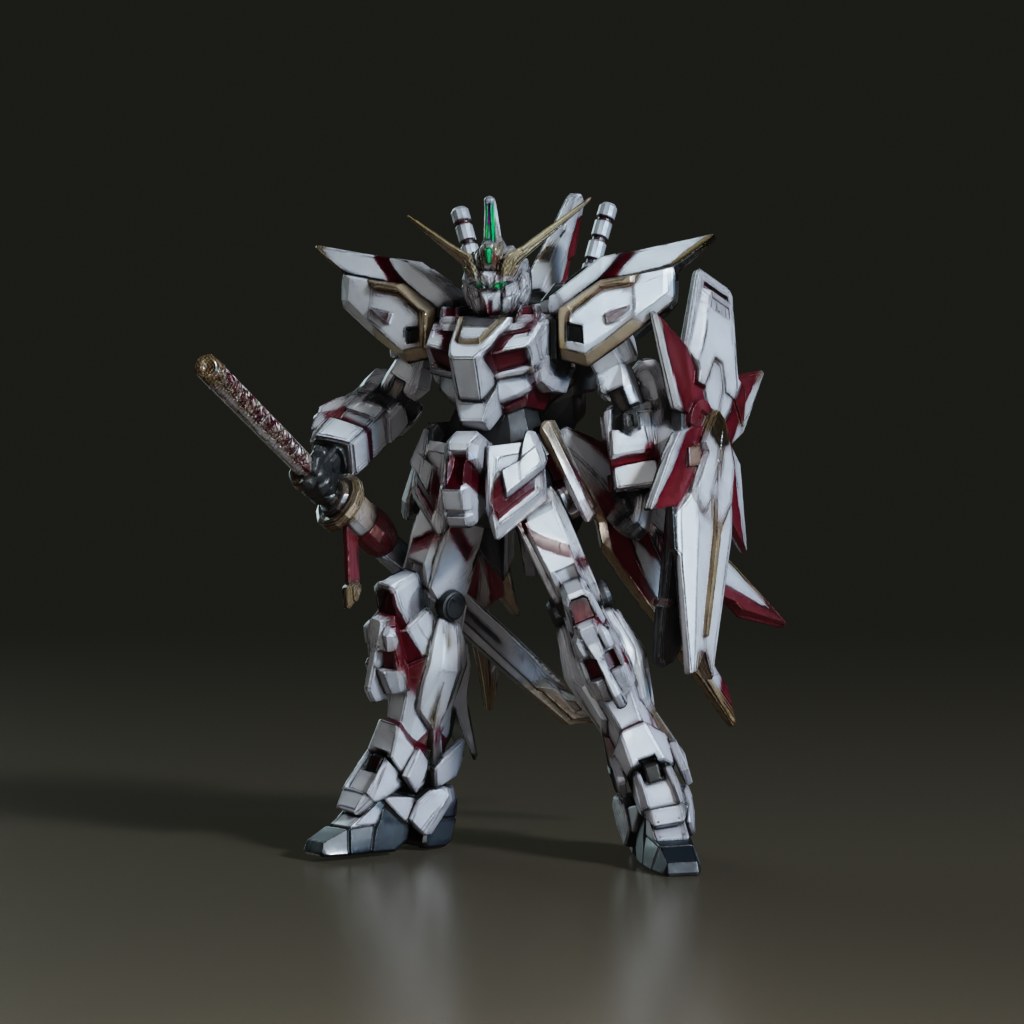stylized-samurai-mecha-3d-model