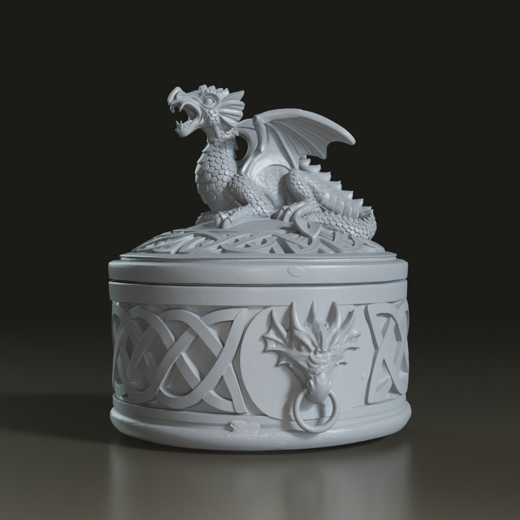 celtic-gothic-dragon-round-trinket-box-3d-model