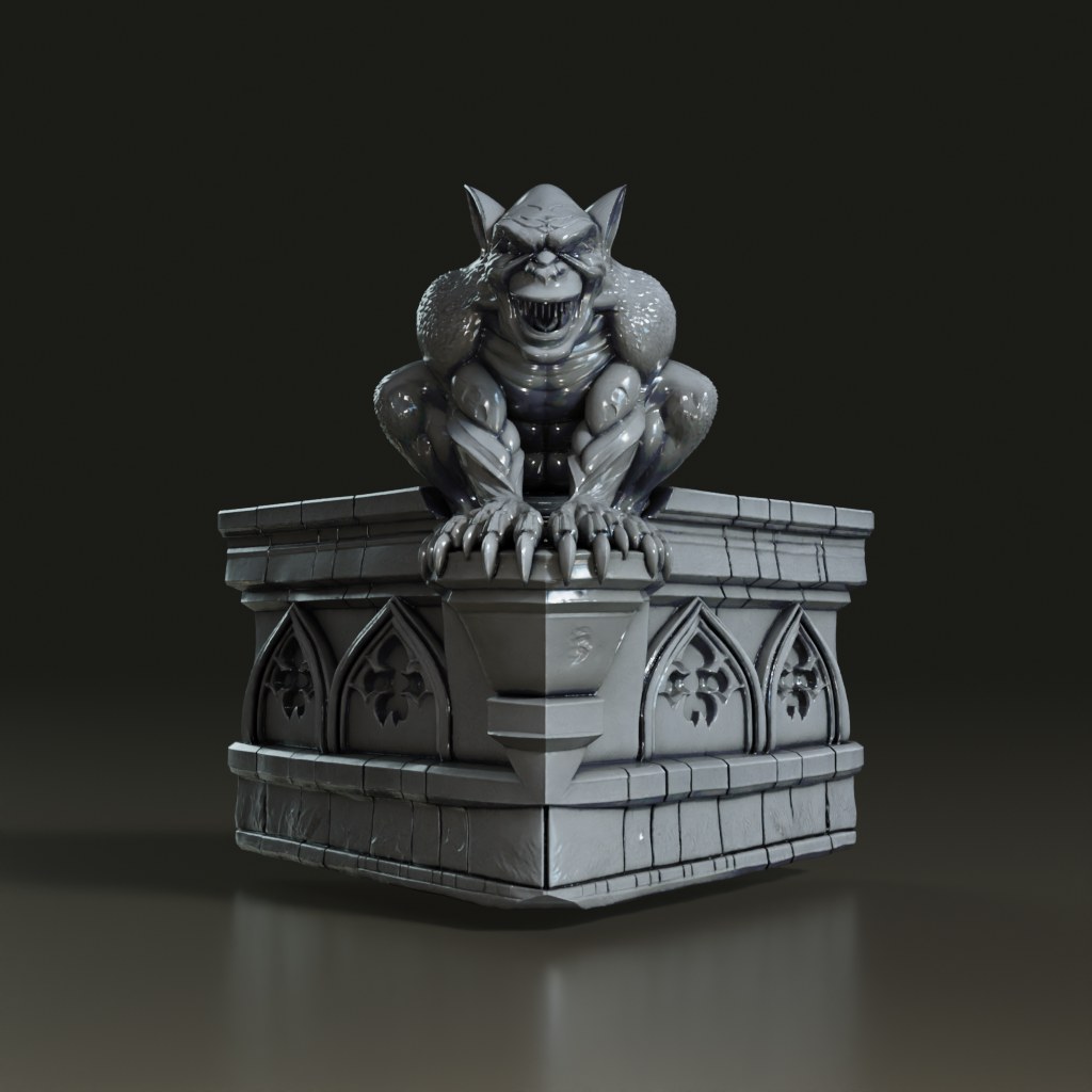 realistic-gothic-stone-gargoyle-3d-model