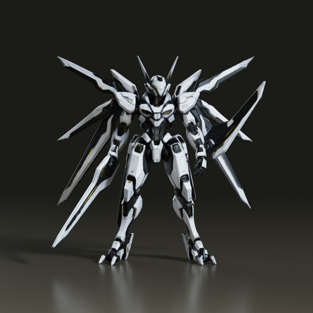stylized-anime-sci-fi-winged-mecha-3d-model