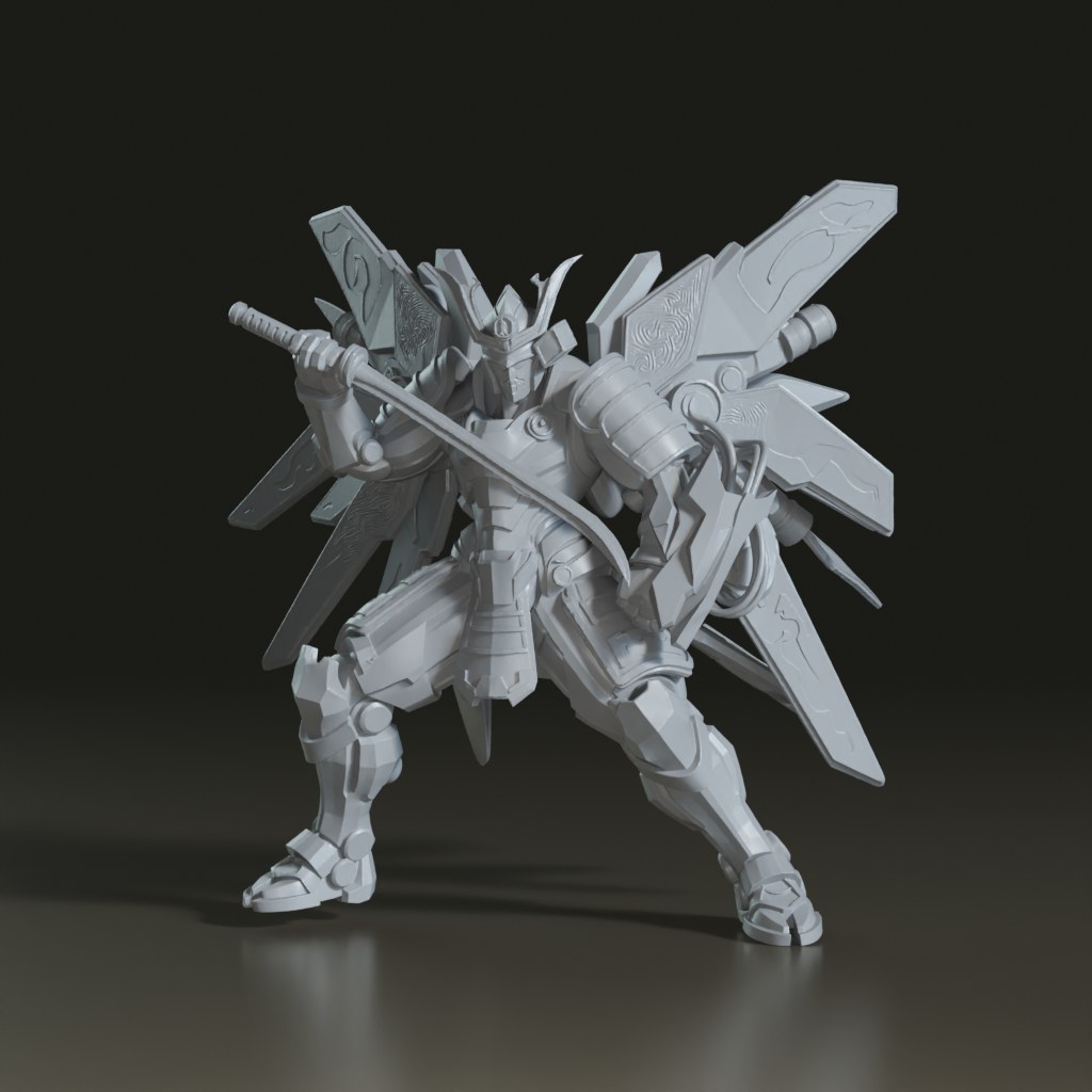 stylized-cyber-samurai-mecha-3d-model