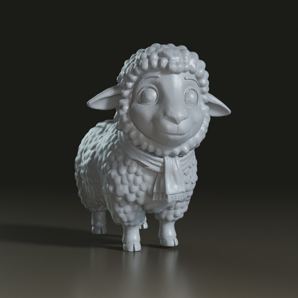 stylized-cartoon-christmas-sheep-3d-model