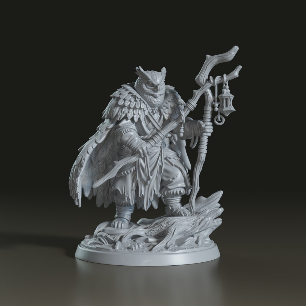 stylized-owlfolk-druid-3d-print-miniatur
