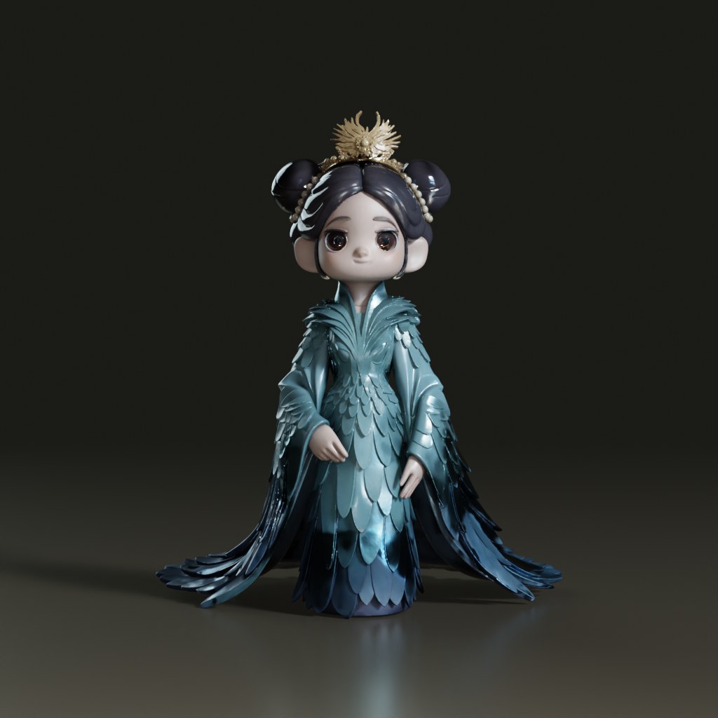 stylized-chibi-chinese-imperial-princess-3d-model