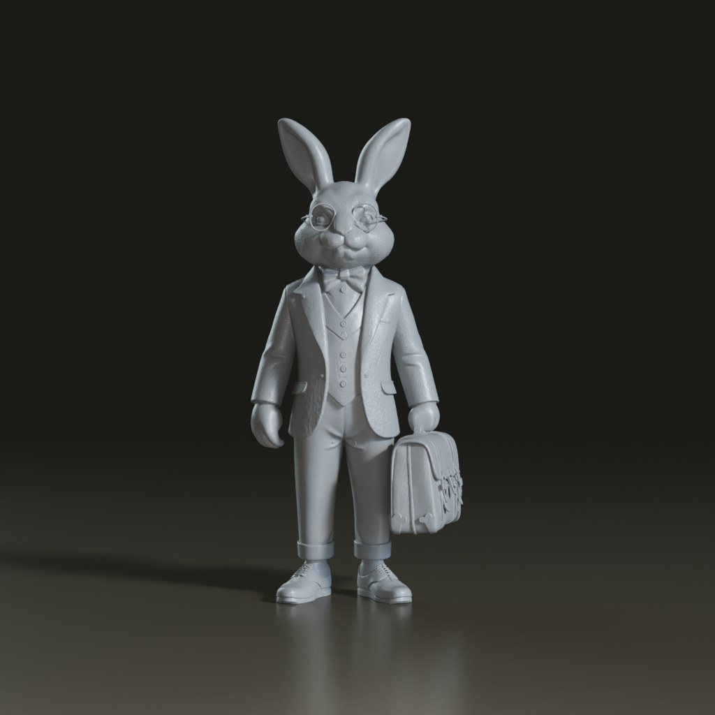 stylized-vintage-anthropomorphic-rabbit-professor-