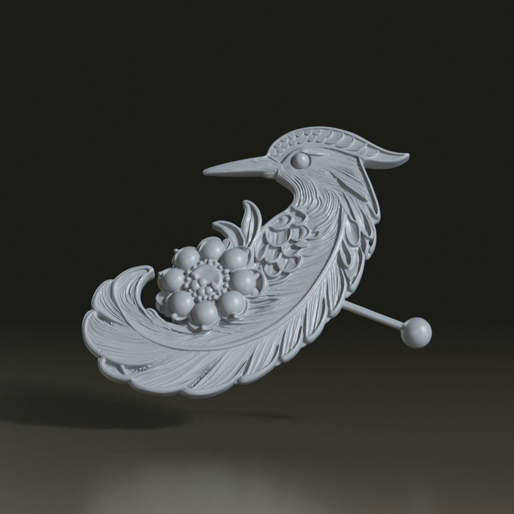 3D_Chinese_Kingfisher_Enamel_Brooch_With_Pearls