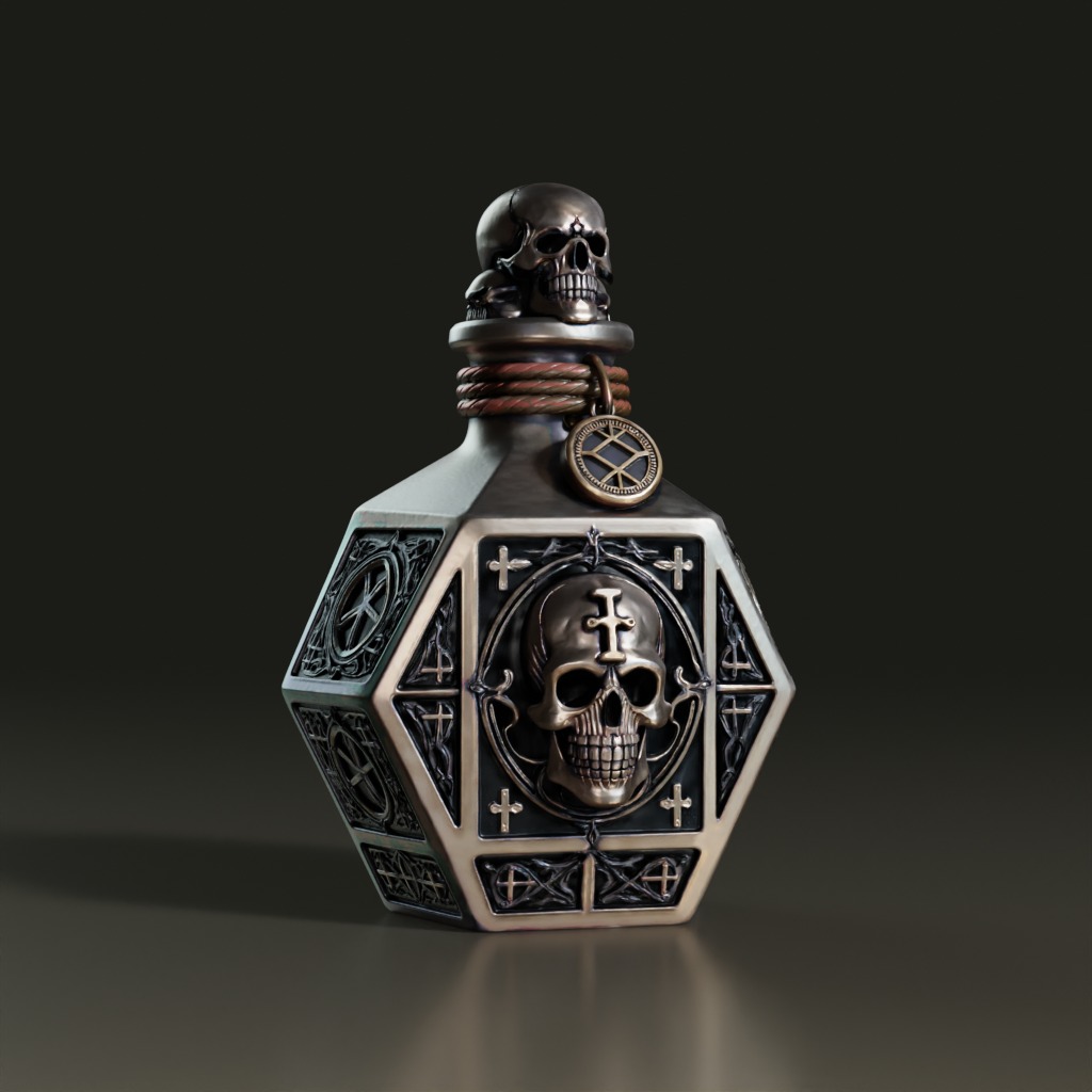 gothic-occult-skull-potion-3d-model