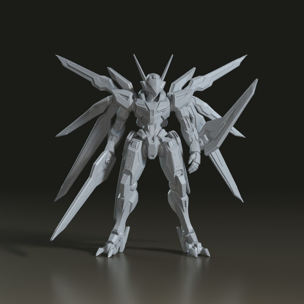 stylized-anime-sci-fi-winged-mecha-3d-model
