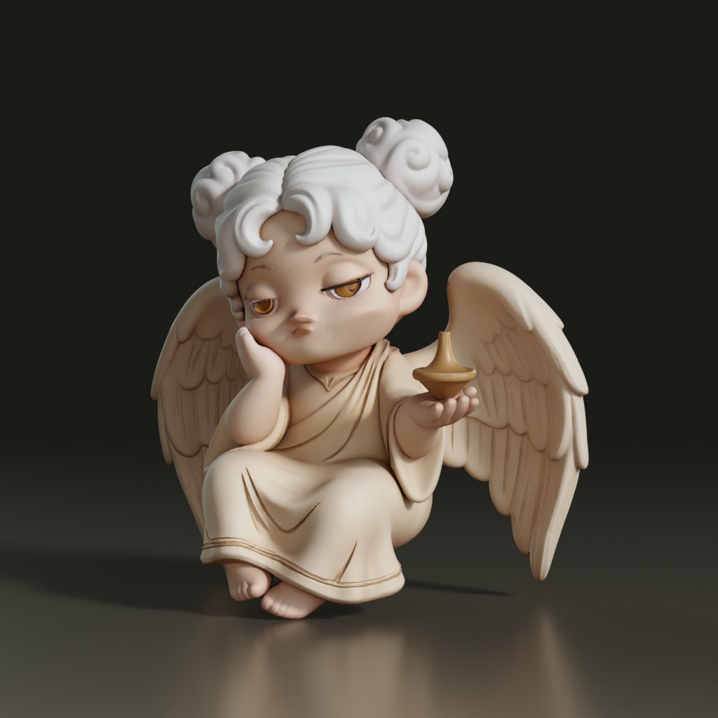 stylized-chibi-angel-girl-3d-collectible-figurine