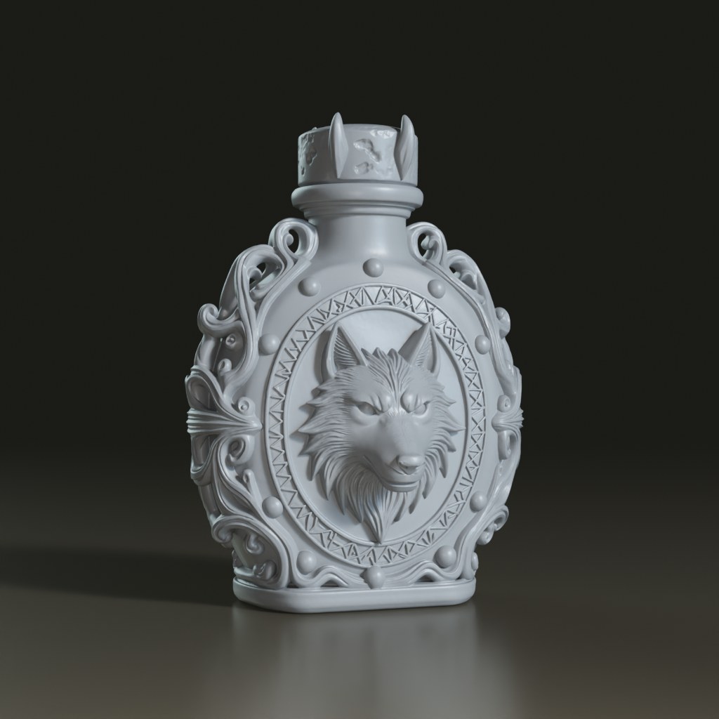 stylized-dark-fantasy-wolf-potion-flask