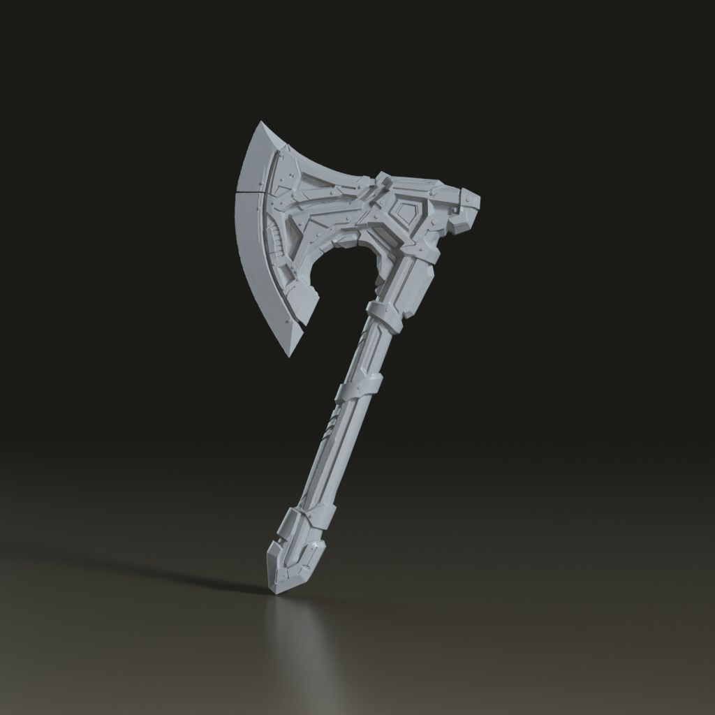 stylized-sci-fi-cyber-battle-axe-3d-model
