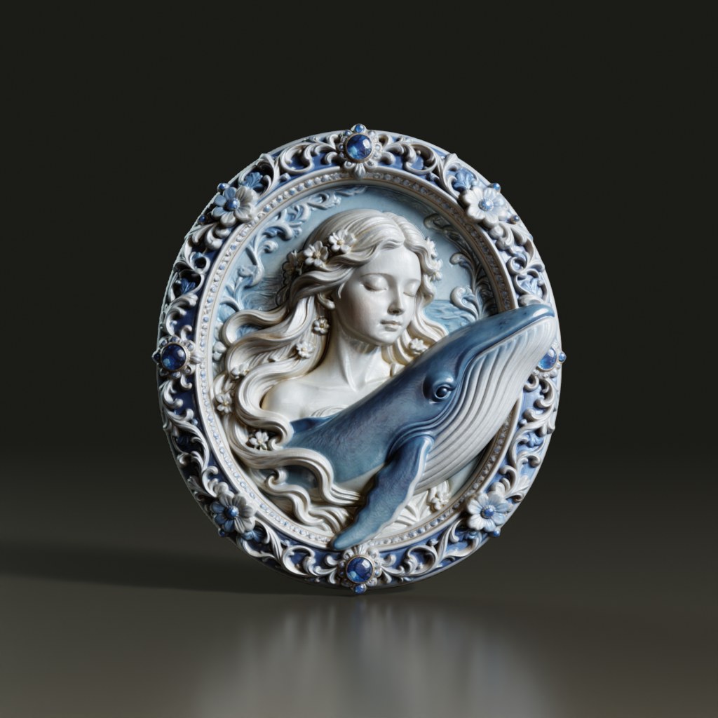 sea-maiden-whale-cameo-bas-relief-3d-model