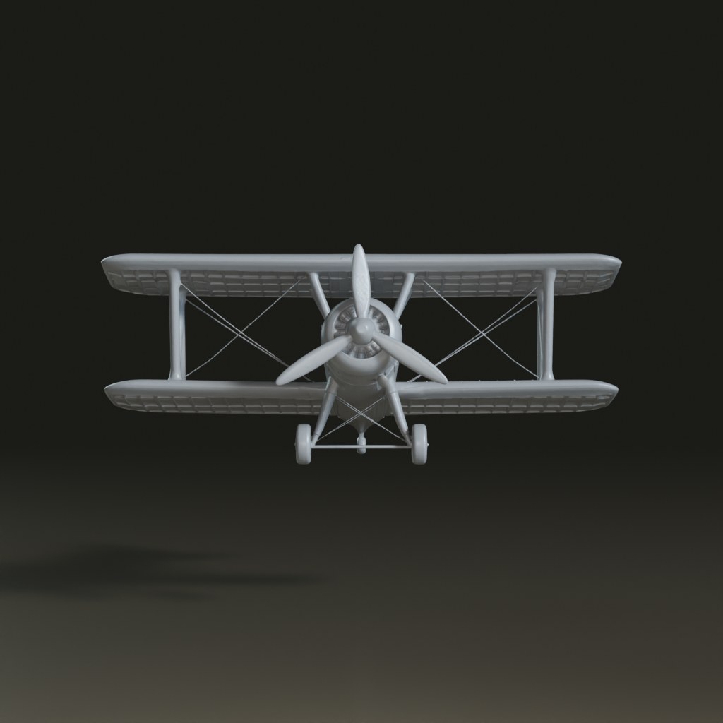 stylized-pink-vintage-biplane-3d-model