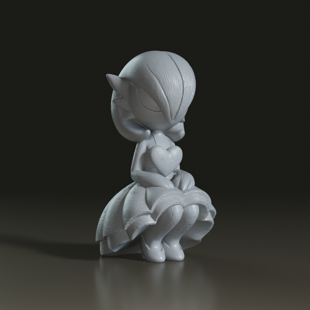Stylized Anime Gardevoir 3D Print Model