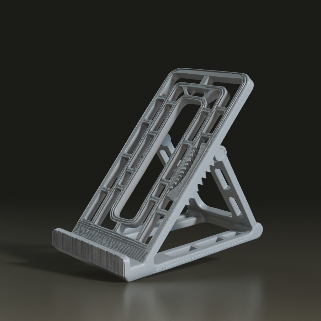 Minimalist 3D Printed Foldable Phone Stand