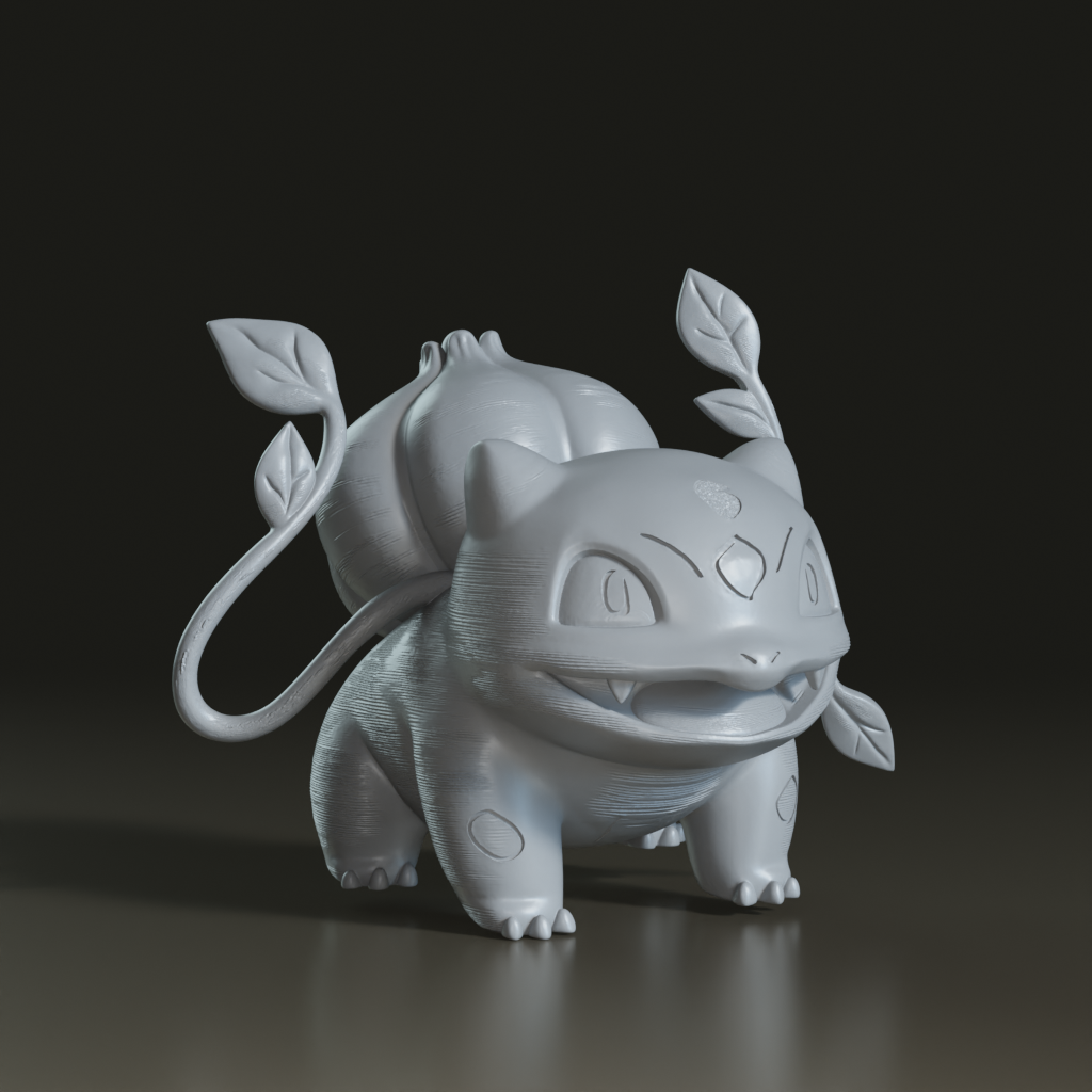 Stylized 3D Printed Ivysaur Pokemon Figurine