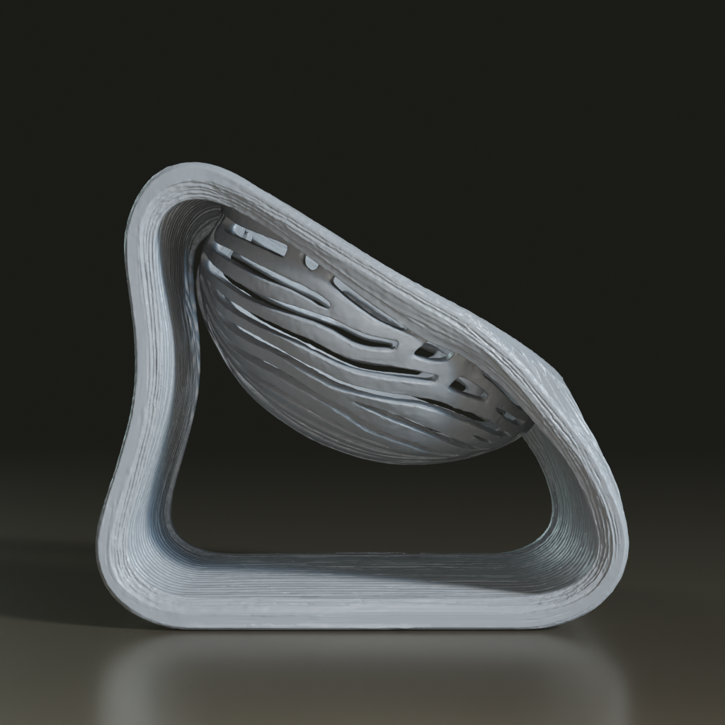 Parametric Modern Pet Food Riser 3D Model