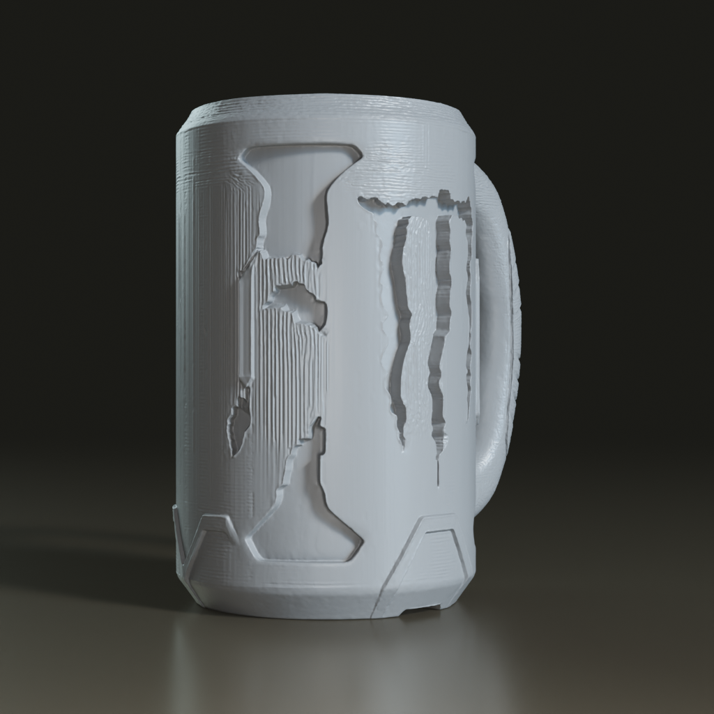 Gamer Style 3D Printed Monster Energy Mug