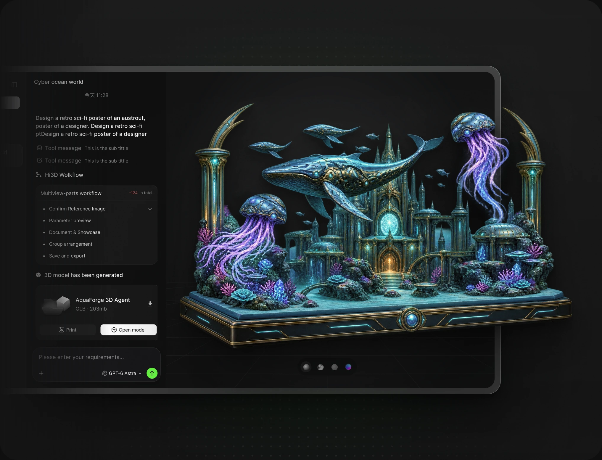 Create and Refine with Agent